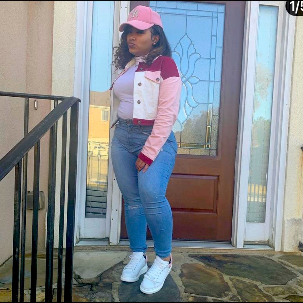Hat , shoes , and jacket bundle